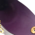 Handbag Charm Leather and Metal Purple