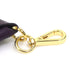 Handbag Charm Leather and Metal Purple