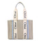 Woody Tote Canvas with Leather Medium