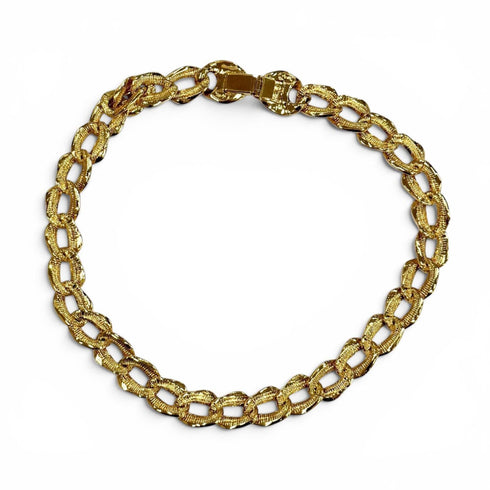 Vintage Chain Pendant Necklace Gold