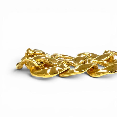 Vintage Chain Pendant Necklace Gold