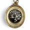 CC Logo Chain Pendant Necklace Gold-Tone Metal