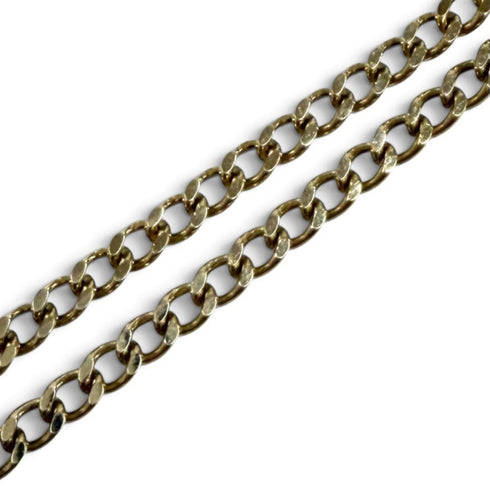CC Logo Chain Pendant Necklace Gold-Tone Metal