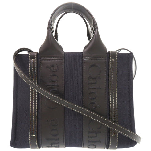 Woody Convertible Tote Canvas with Leather Small