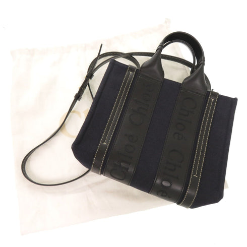 Woody Convertible Tote Canvas with Leather Small