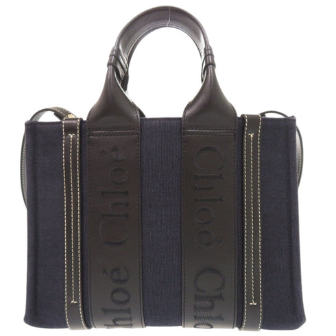 Woody Convertible Tote Canvas with Leather Small