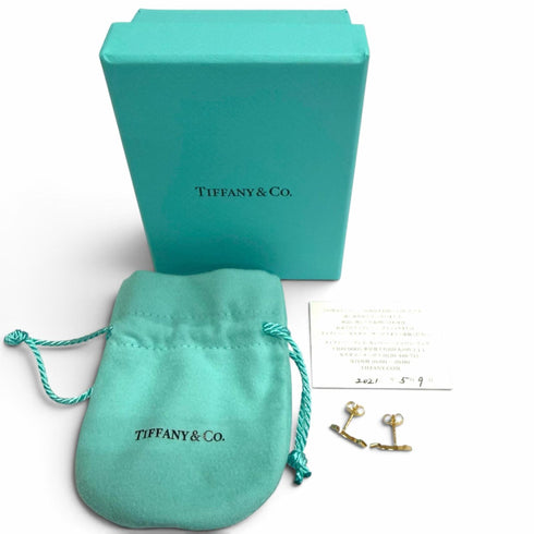 T Smile Mini Pendant Necklace 18K Yellow Gold Earrings 18K Yellow Gold
