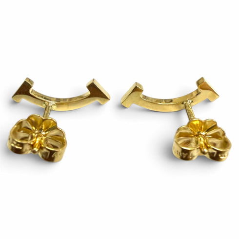 T Smile Mini Pendant Necklace 18K Yellow Gold Earrings 18K Yellow Gold