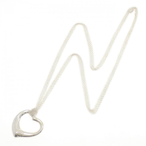 Open Heart Pendant Necklace Sterling Silver 35.7mm