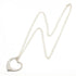 Open Heart Pendant Necklace Sterling Silver 35.7mm