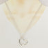 Open Heart Pendant Necklace Sterling Silver 35.7mm
