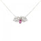 Firefly Pendant Necklace Platinum Mini