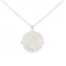 Coin Edge Pendant Necklace Sterling Silver