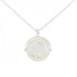 Coin Edge Pendant Necklace Sterling Silver