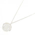 Coin Edge Pendant Necklace Sterling Silver
