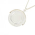 Coin Edge Pendant Necklace Sterling Silver