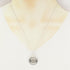 Coin Edge Pendant Necklace Sterling Silver