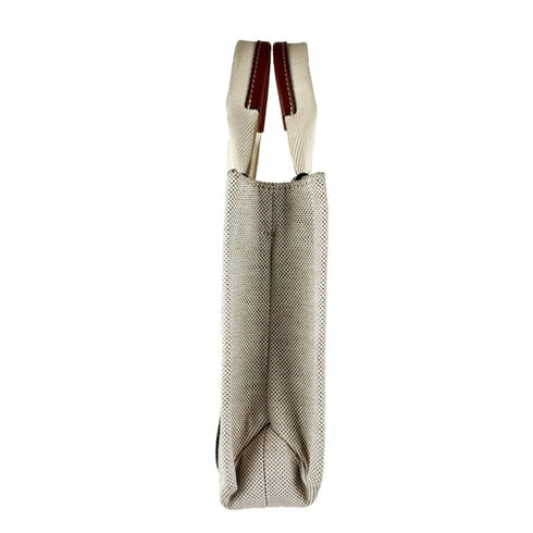 Woody Tote Canvas with Leather Small