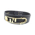 Necklace Leather Black and Gold