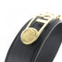 Necklace Leather Black and Gold