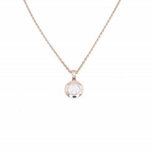 Happy Diamonds Icon Pendant Necklace 18K Rose Gold with Diamond