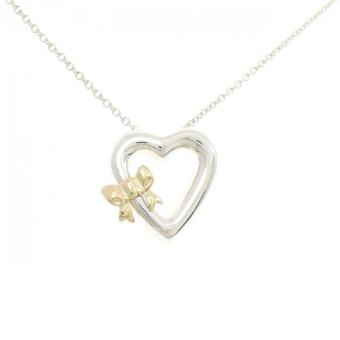 Pendant Necklace Sterling Silver and 18K Yellow Gold