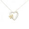 Pendant Necklace Sterling Silver and 18K Yellow Gold