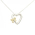 Pendant Necklace Sterling Silver and 18K Yellow Gold