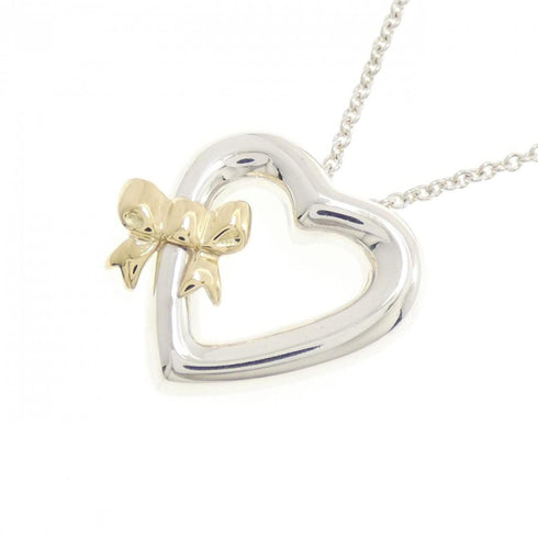 Pendant Necklace Sterling Silver and 18K Yellow Gold