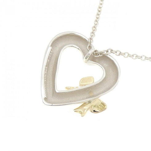 Pendant Necklace Sterling Silver and 18K Yellow Gold