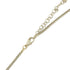 Pendant Necklace Gold and White Metal