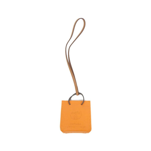 Bag Charm Agneau Milo Feu Orange Handbag Charm
