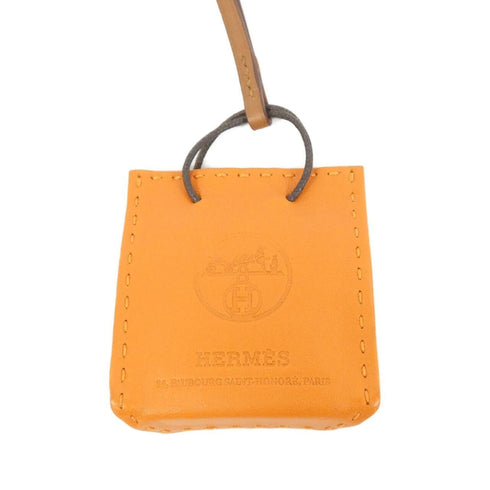 Bag Charm Agneau Milo Feu Orange Handbag Charm