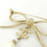 Brooch Metal Gold and White