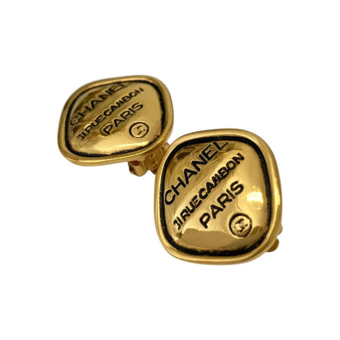 Earrings Gold-Tone Metal
