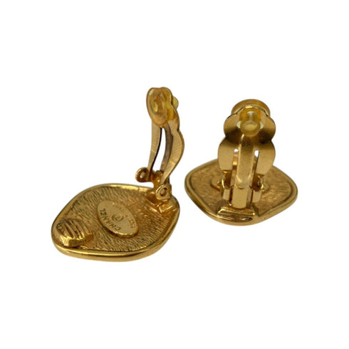 Earrings Gold-Tone Metal
