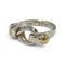 Hook Eye Ring 18K Yellow Gold and Sterling Silver