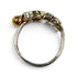 Hook Eye Ring 18K Yellow Gold and Sterling Silver