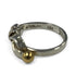 Hook Eye Ring 18K Yellow Gold and Sterling Silver