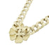 Pendant Necklace Metal Beige and Gold