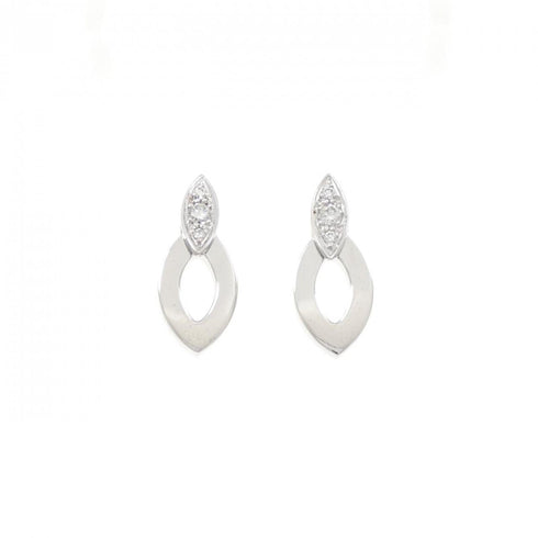 Earrings 18K White Gold