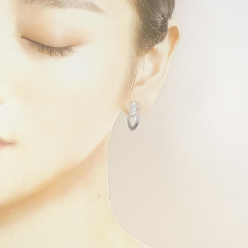 Earrings 18K White Gold