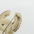 Brooch Metal Black White Gold
