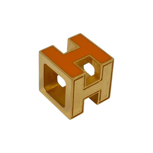 Cage d'H Pendant Necklace Gold Orange