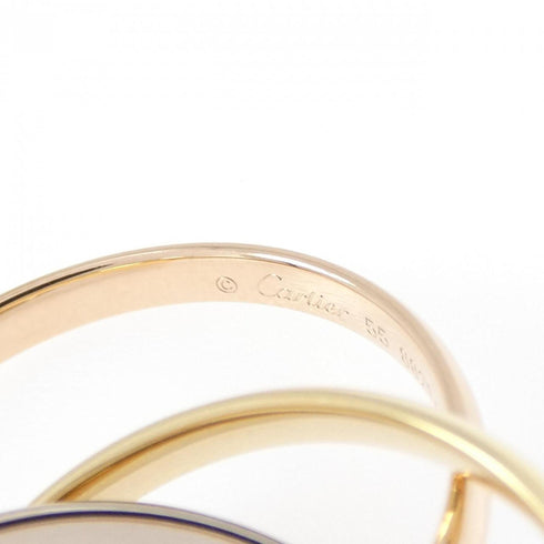 Vendome Louis Cartier Band Ring 18K Tricolor Gold