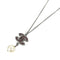 Pendant Necklace Bordeaux Silver White