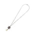 Pendant Necklace Bordeaux Silver White