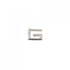 Single Earring Logo 18K White Gold