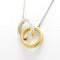 Pendant Necklace Sterling Silver and 18K Yellow Gold