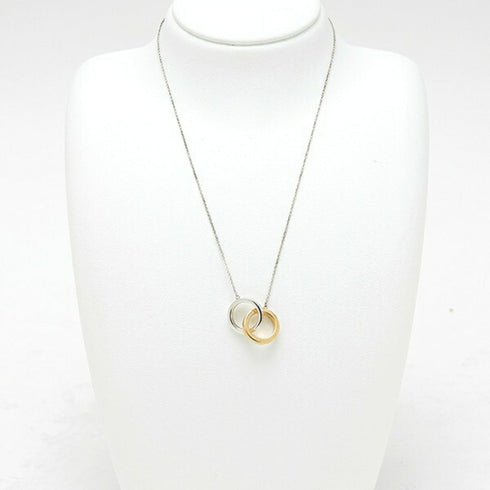 Pendant Necklace Sterling Silver and 18K Yellow Gold